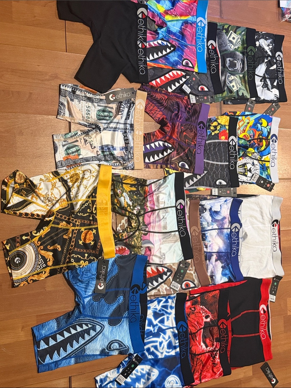 ethika Kids size Brothers Bundle 9x Small 9x large NWT Staple boxer briefs j9